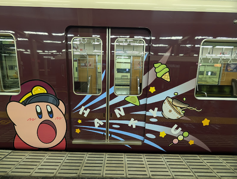 星のカービィ✕阪急電車コラボ♪ラッピング列車「カービィ」運行